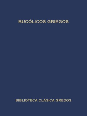 cover image of Bucólicos griegos